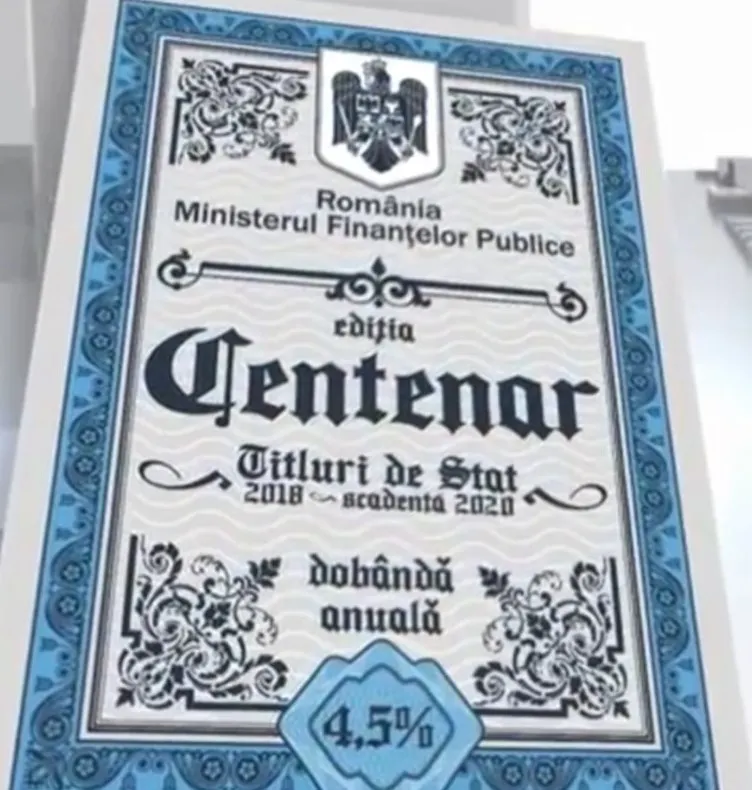 Titluri de stat- Centenar. ANAF-ul pus să tenteze populația cu bonusuri uriașe
