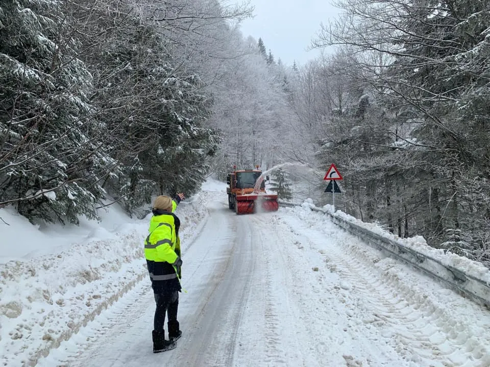 DJ 713 - Transbucegi va fi redeschis săptămâna viitoare, anunță Poliția