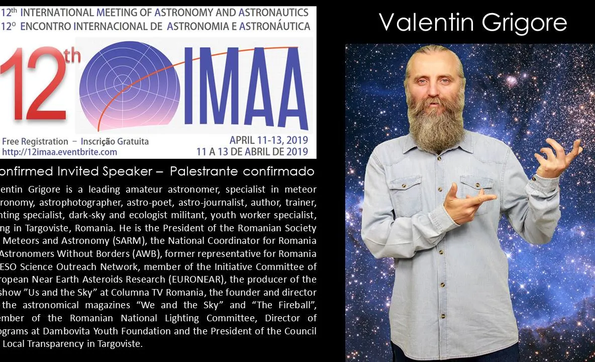 Târgoviște trimite un speaker la Congresul Mondial de Astronomie și Astronautică din Brazilia
