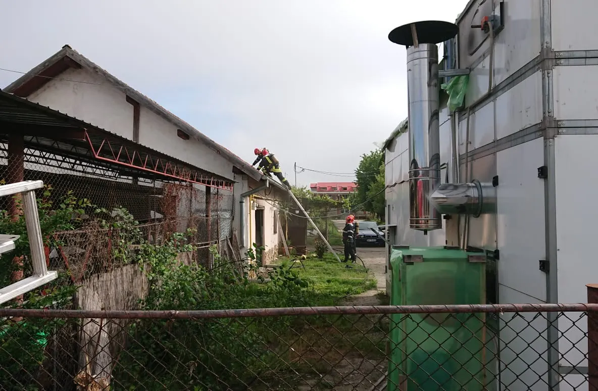 Alertă pe A1. Un camion stupină s-a răsturnat pe șosea