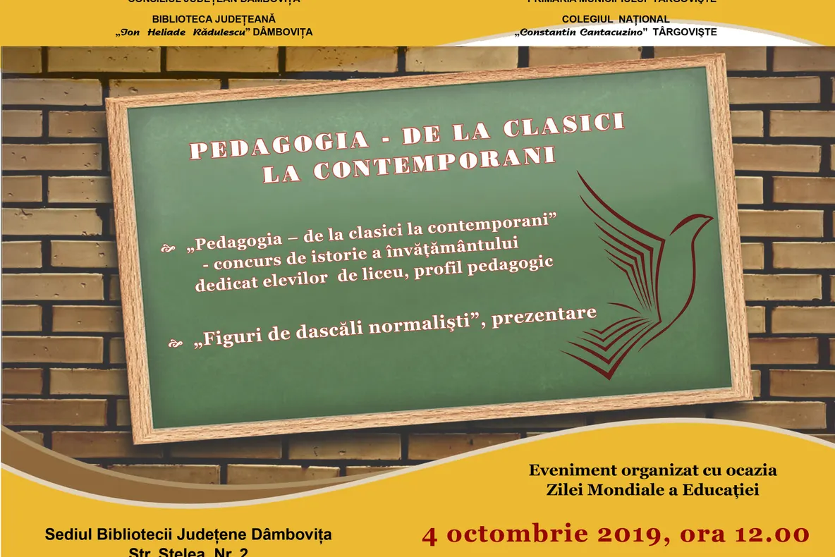 „Pedagogia – de la clasici la contemporani”
