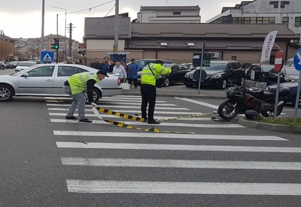 Motociclist accidentat la Târgoviște
