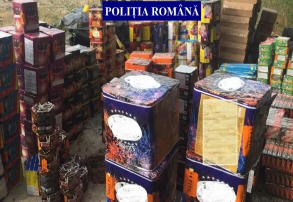 Impresionant! 64 de tone de articole pirotehnice confiscate de polițiști. Vezi bilanțul acțiunii