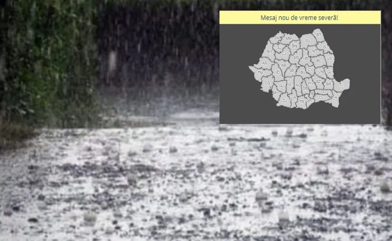 Update| Atenționare meteo! Ploi torențiale în aproape toată țara, în intervalul 2-3 iunie. 40 l/mp și în Dâmbovița