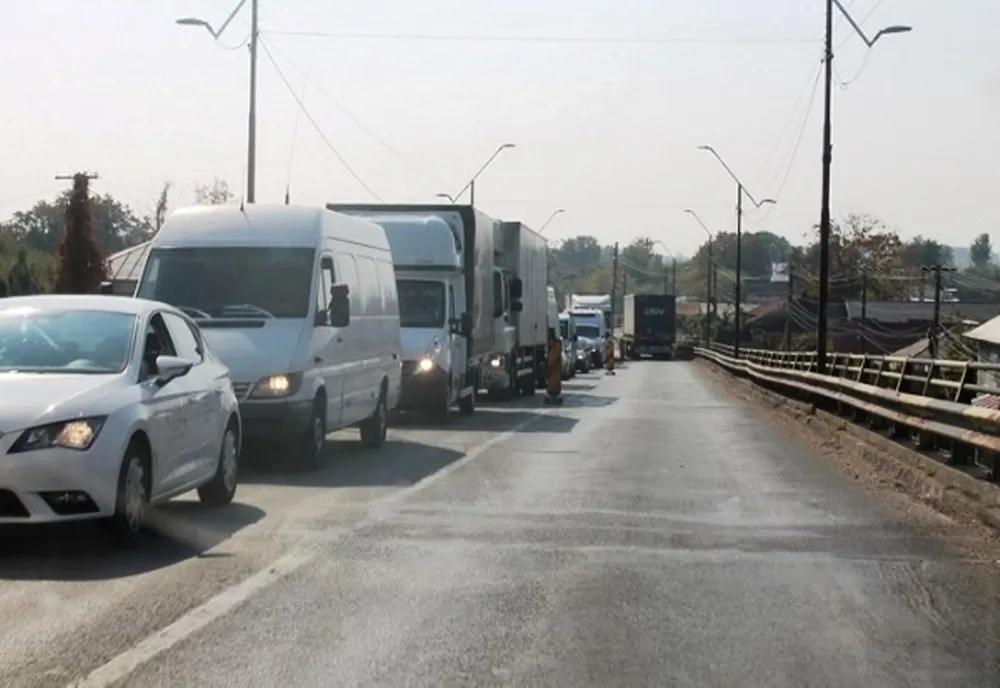Circulație oprită pe DN 61, la Găești 