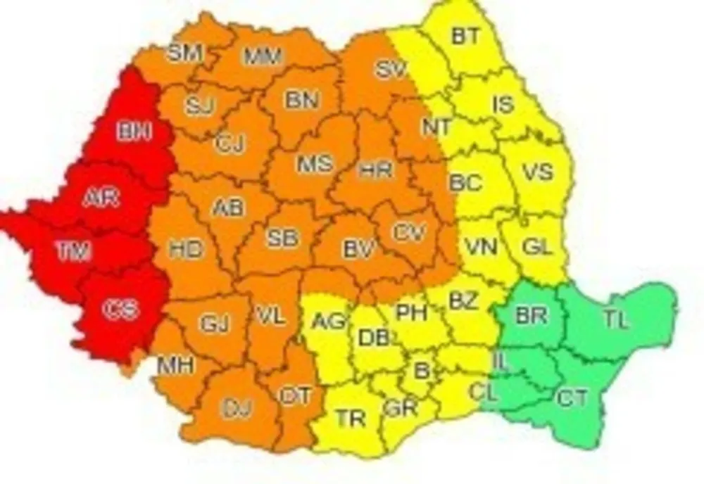 Furtuni în aproape toată țara, după caniculă
