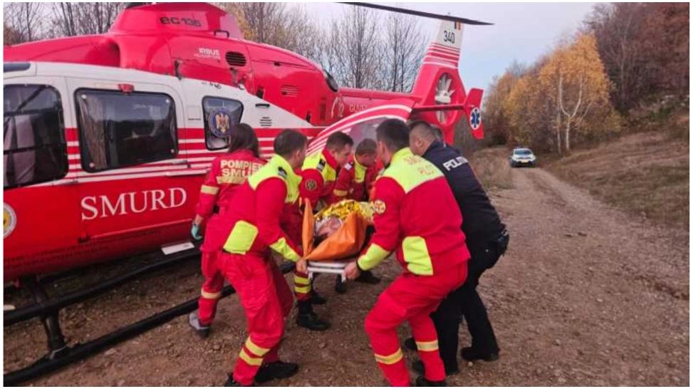 Plan roșu activat în Dâmbovița – accident grav între un microbuz cu elevi și un camion, a fost trimis elicopterul SMURD
