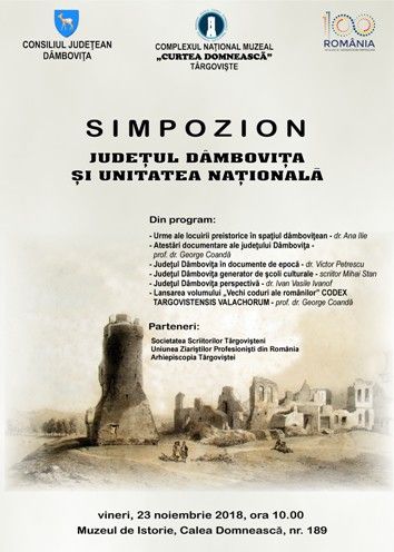 Simpozion, la Muzeul de Istorie: “Județul Dâmbovița și unitatea națională”