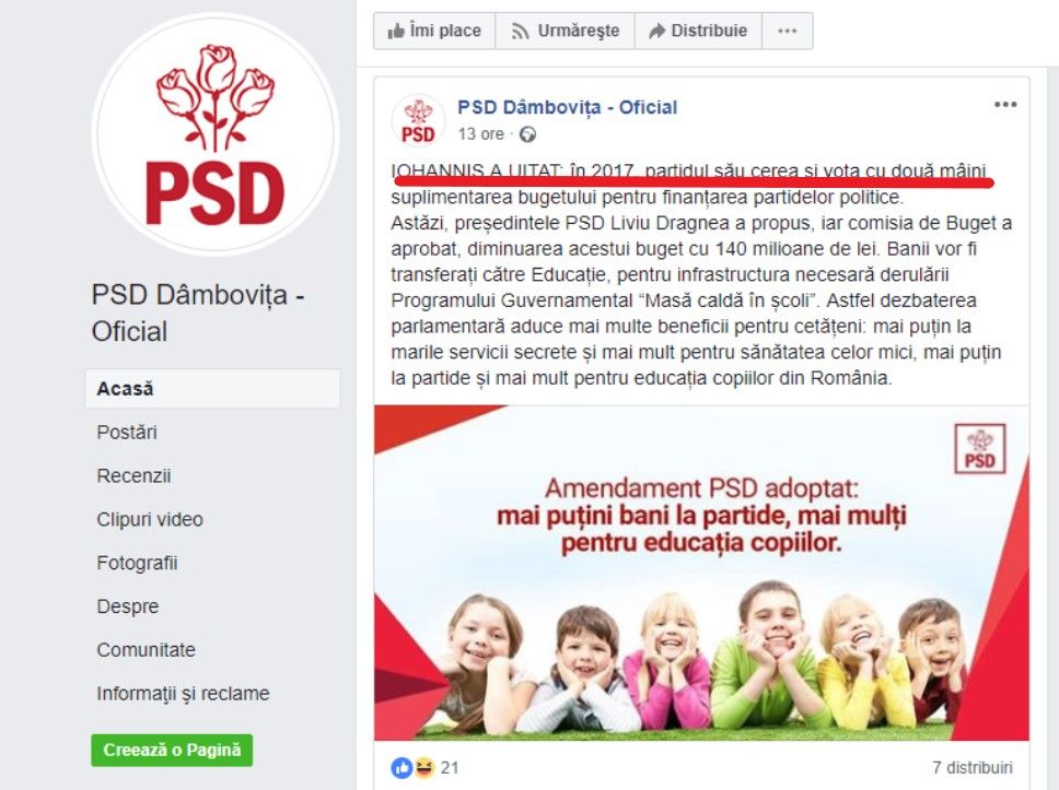 PSD Dâmbovița- Atac la Iohannis, în scandalul banilor pentru partide