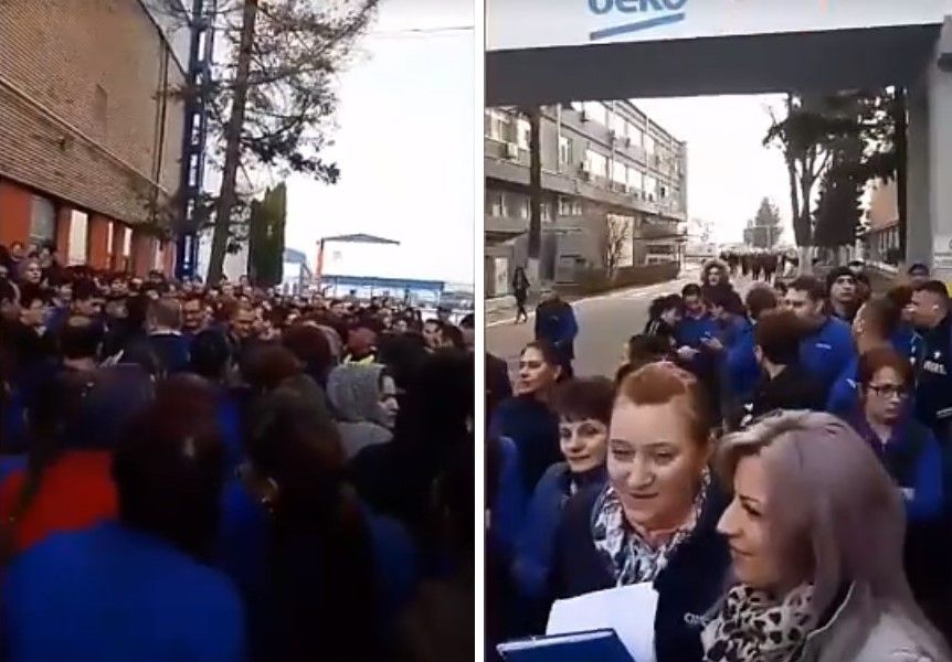 Protest spontan la Arctic Găești. Angajații cer renegocierea salariilor