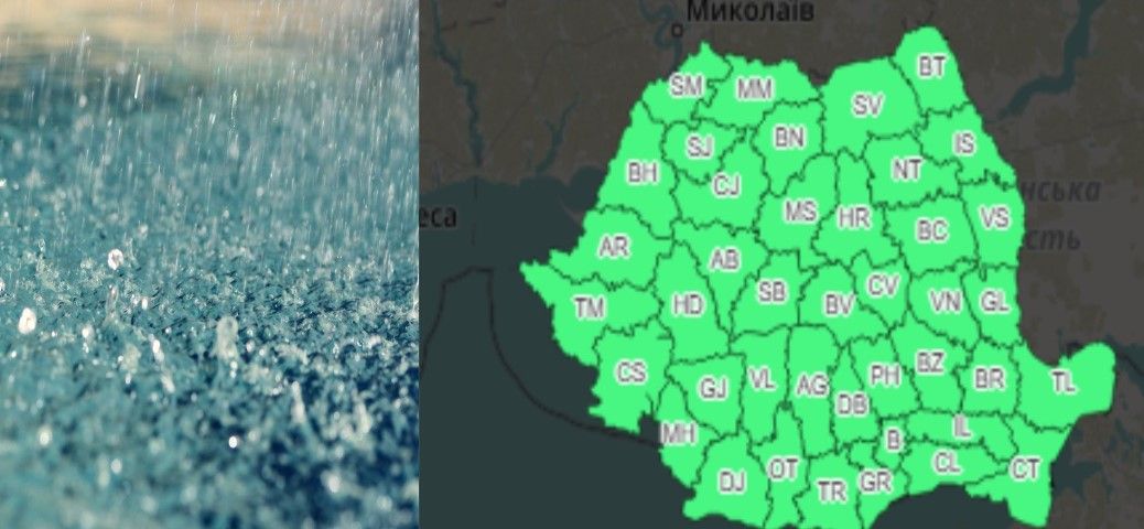 Temperaturi în scădere și ploi, în Dâmbovița, în următoarele zile