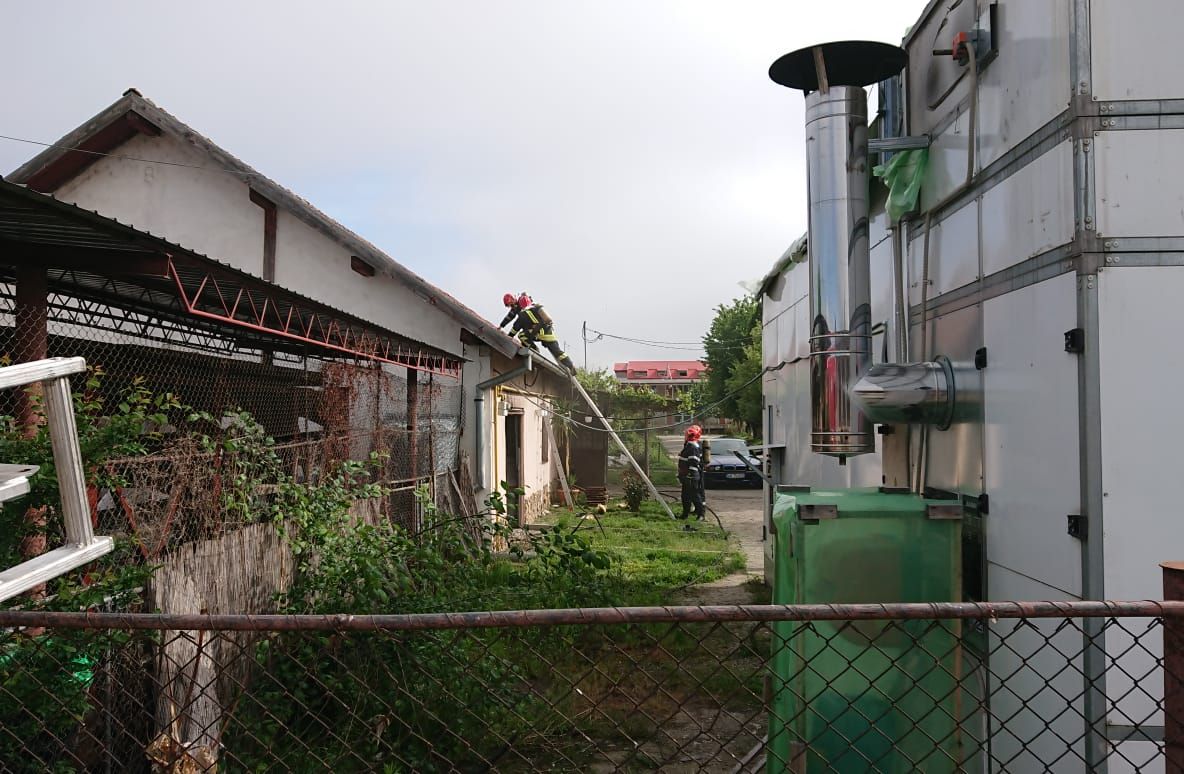Alertă pe A1. Un camion stupină s-a răsturnat pe șosea