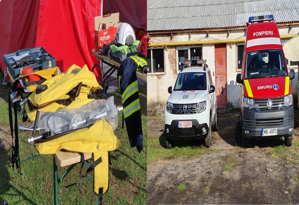 FOTO-Video| Au primit "cadourile" mai devreme. Echipamente noi la ISU Dâmbovița