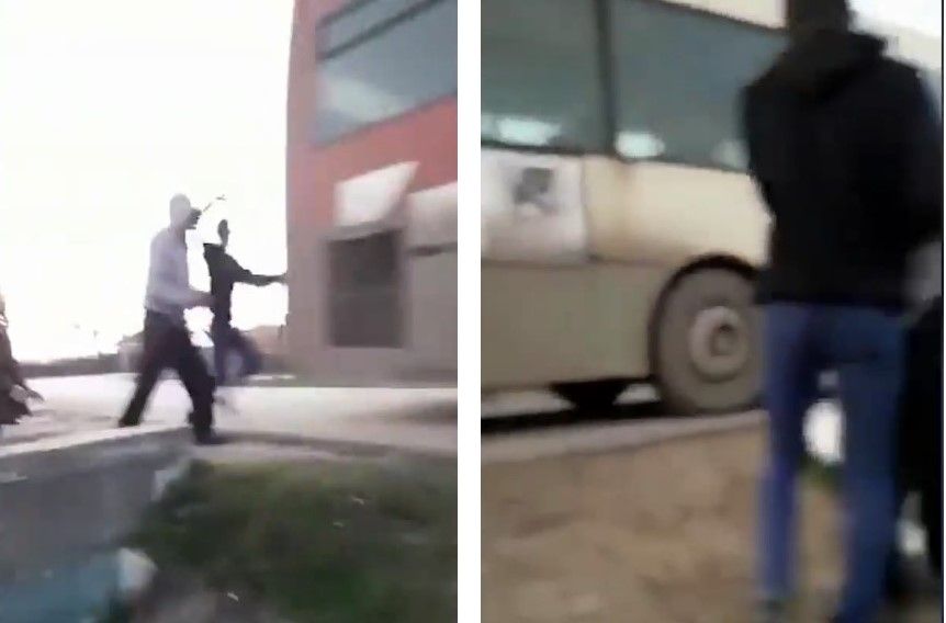 Incident la Răscăieți, după ce un autobuz a lovit un pieton, ce circula pe carosabil