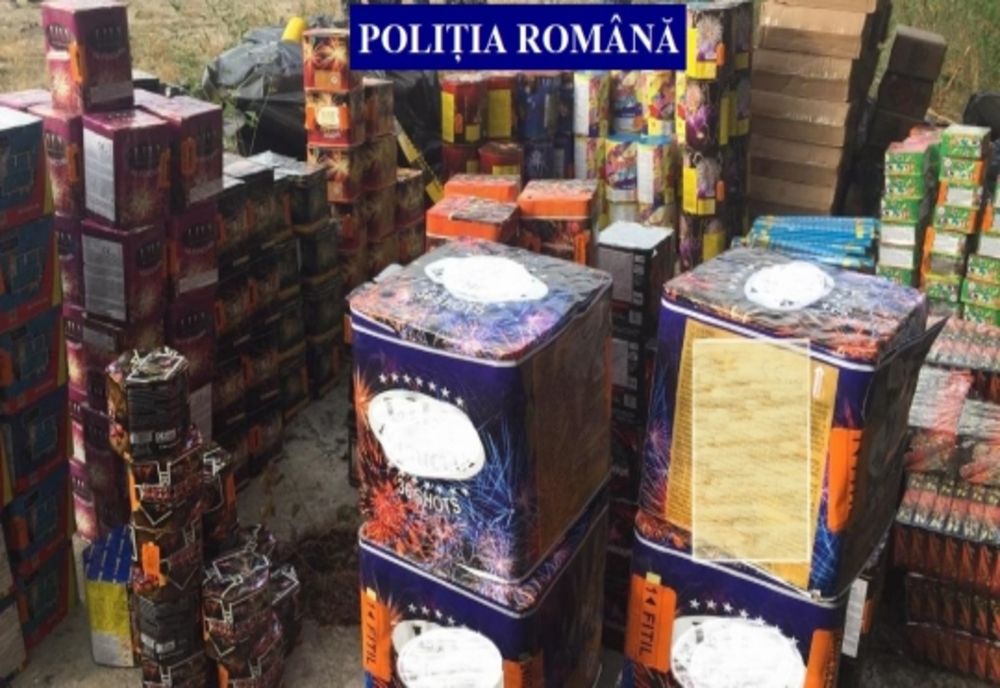 Impresionant! 64 de tone de articole pirotehnice confiscate de polițiști. Vezi bilanțul acțiunii