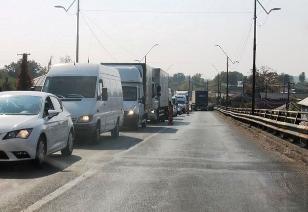 Circulație oprită pe DN 61, la Găești 