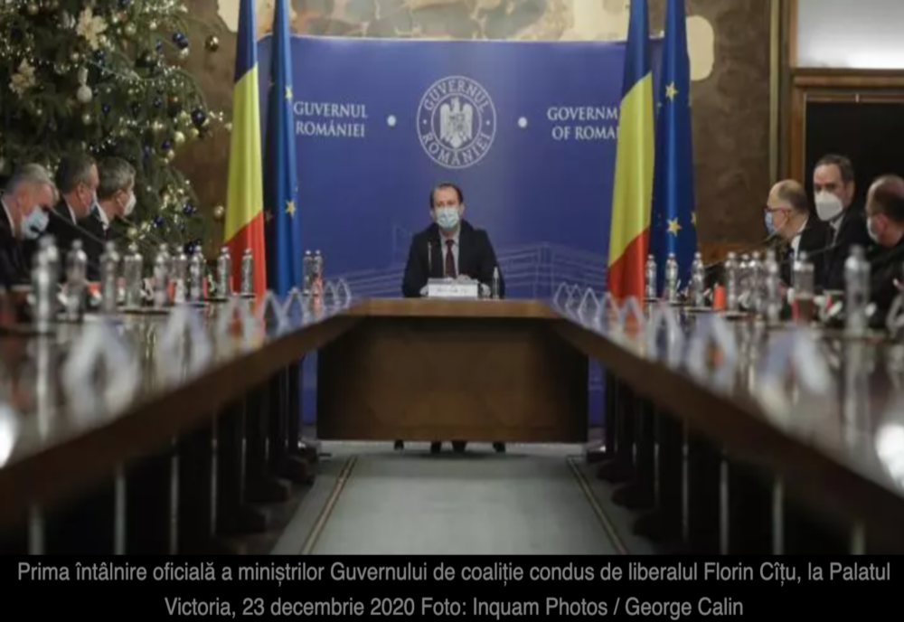 Miniștrii Guvernului Cîțu își preiau astăzi noile portofolii - care este programul