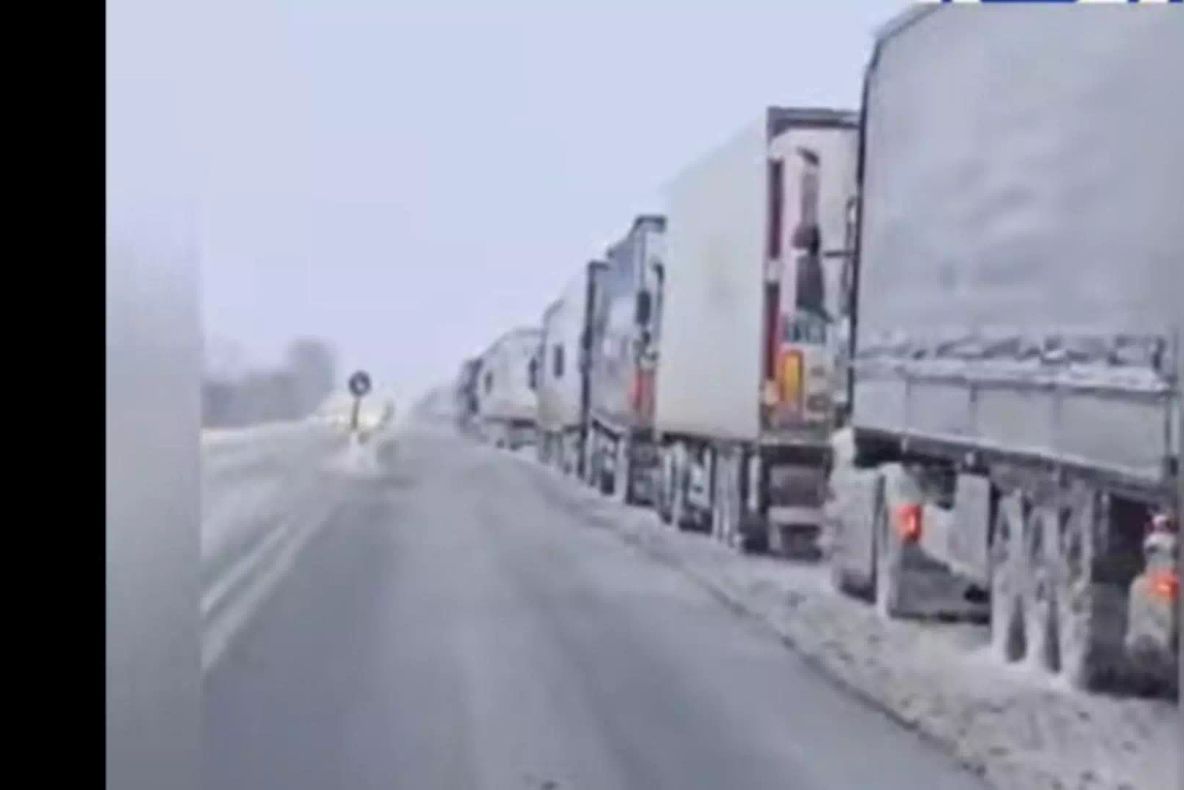 Trafic de coșmar spre Vama Giurgiu. Coloana de vehicule de pe DN5 măsoară 14 kilometri 