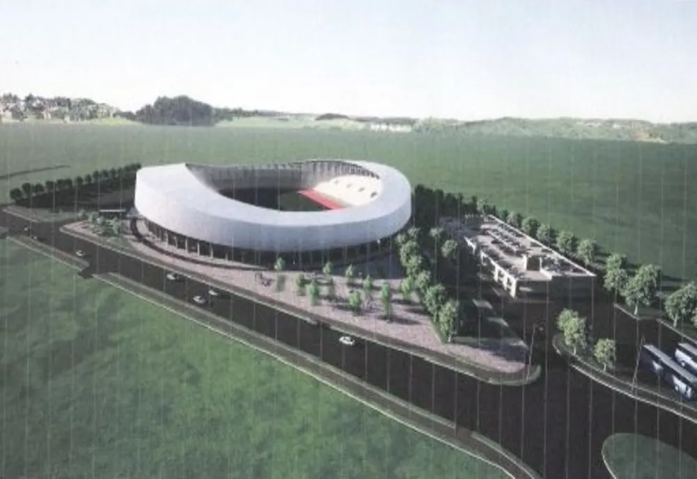 Foto| Cum va arăta stadionul de fotbal și atletism pe care CNI îl construiește la Târgoviște
