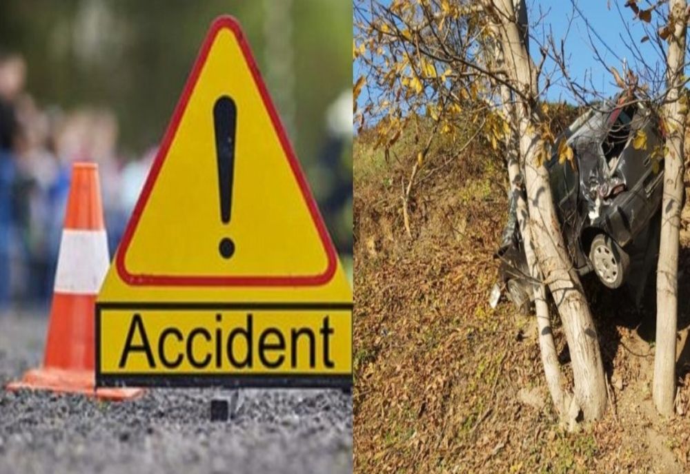 Accident cu "cântec", în Dâmbovița, după ce un bărbat a anunțat polițiștii că o mașină a ieșit de pe carosabil