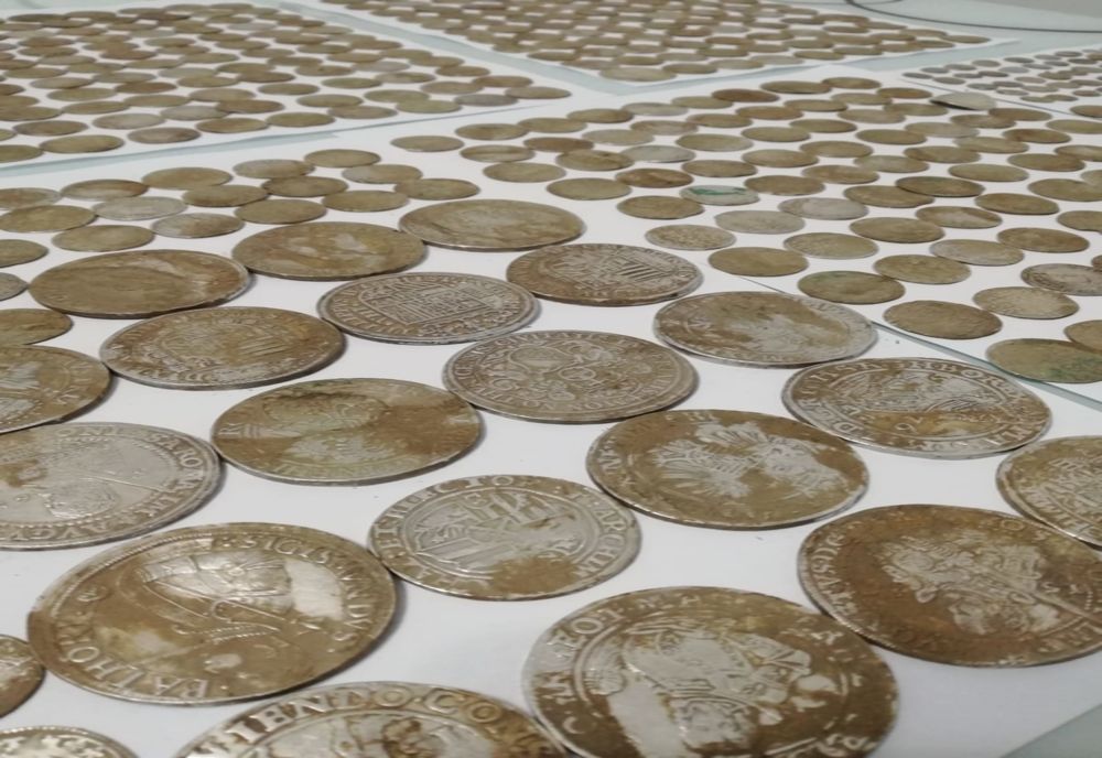 980 de monede de tezaur descoperite la Săbiești, în Dâmbovița