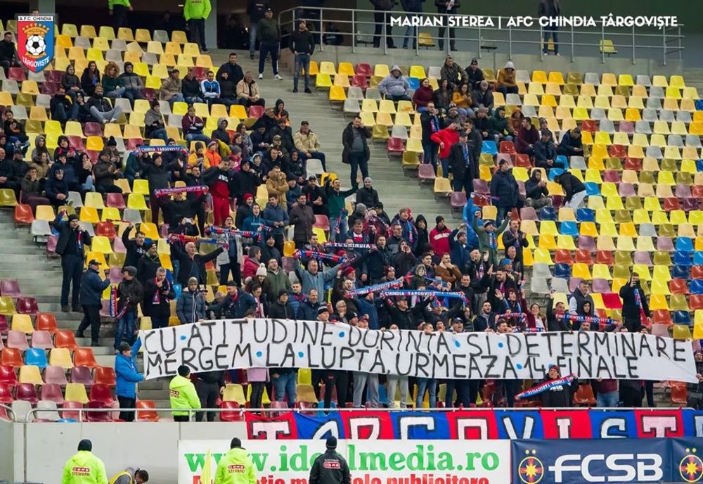 Viorel Moldovan și suporterii Chindiei sunt optimiști, după 1-1 cu FCSB