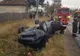 Accident spectaculos la Răcari. S-au răsturnat cu mașina direct în șanț