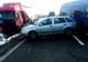 Un nou eveniment rutier la Brătești. Un TIR s-a ciocnit cu trei mașini