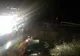 A ieșit în decor. Accident spectaculos la Priseaca