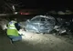 Jaguar cu plăcuțe de Dacie, răsturnat pe un câmp din Băleni