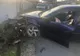 Băut și fără permis, un tânăr a ajuns cu autoturismul într-un cap de pod, la Comișani