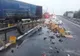 TIR încărcat cu bere răsturnat pe A1. Traficul a fost restricționat