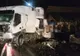 Accident teribil în Caragiale. Două TIR-uri s-au ciocnit, iar gardurile mai multor case au fost distruse