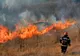 Trafic îngreunat pe DN 7,în Dâmbovița, din cauza unui incendiu de vegetație
