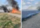 Incendiu puternic la Lacurile Lazuri, în Dâmbovița. Focul a produs pagube importante
