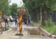 O conductă de apă spartă, la Târgoviște, a lăsat fără apă patru comune și municipiul Târgoviște. Vezi cum s-a "rezolvat" problema