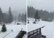 În Bucegi a venit iarna! Zăpadă, viscol si cod portocaliu de vânt, la Padina-Peștera și Vârful Omu