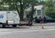 Motociclist rănit ușor, la Târgoviște, după ce a fost acroșat de o autoutilitară