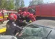 Accident rutier în Târgoviște. O persoană a fost găsită încarcerată
