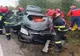 Impact devastator pe DN72,  în Dâmbovița! Ciocnire violentă între un autoturism și un TIR. Unul dintre șoferi care a rămas încarcerat, a decedat