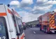 Dâmbovița. Accident grav pe  DJ 711. O autoutilitară s-a răsturnat pe un câmp. Șoferul și un pasager, transportați de urgență la spital