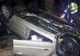 Accident spectaculos. Șoferul a scăpat ca prin minune, în timp ce mașina a ajuns un morman de fiare
