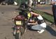 VIDEO Mopedist în stare gravă, după ce a fost lovit de o mașină