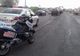 Accident pe DN72, Târgoviște - Ploiești. Un motociclist a fost aruncat într-un microbuz