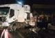 Accident teribil în Caragiale. Două TIR-uri s-au ciocnit, iar gardurile mai multor case au fost distruse