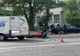 Motociclist rănit ușor, la Târgoviște, după ce a fost acroșat de o autoutilitară