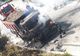 FOTO| VIDEO: Camion în flăcări pe DJ 713, pe drumul spre Peștera