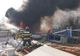 Incendiu de vegetație uscată, propagat la un depozit de materiale și deșeuri plastice din Târgoviște
