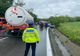 Dâmbovița. Coliziune între o cisternă și un autoturism pe DN 72. Traficul se desfășoară alternativ