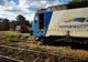 Dâmbovița. Locomotiva unui tren plin cu pasageri a luat foc